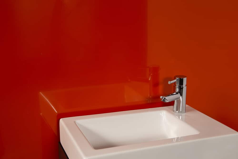 Striking Orange Sink