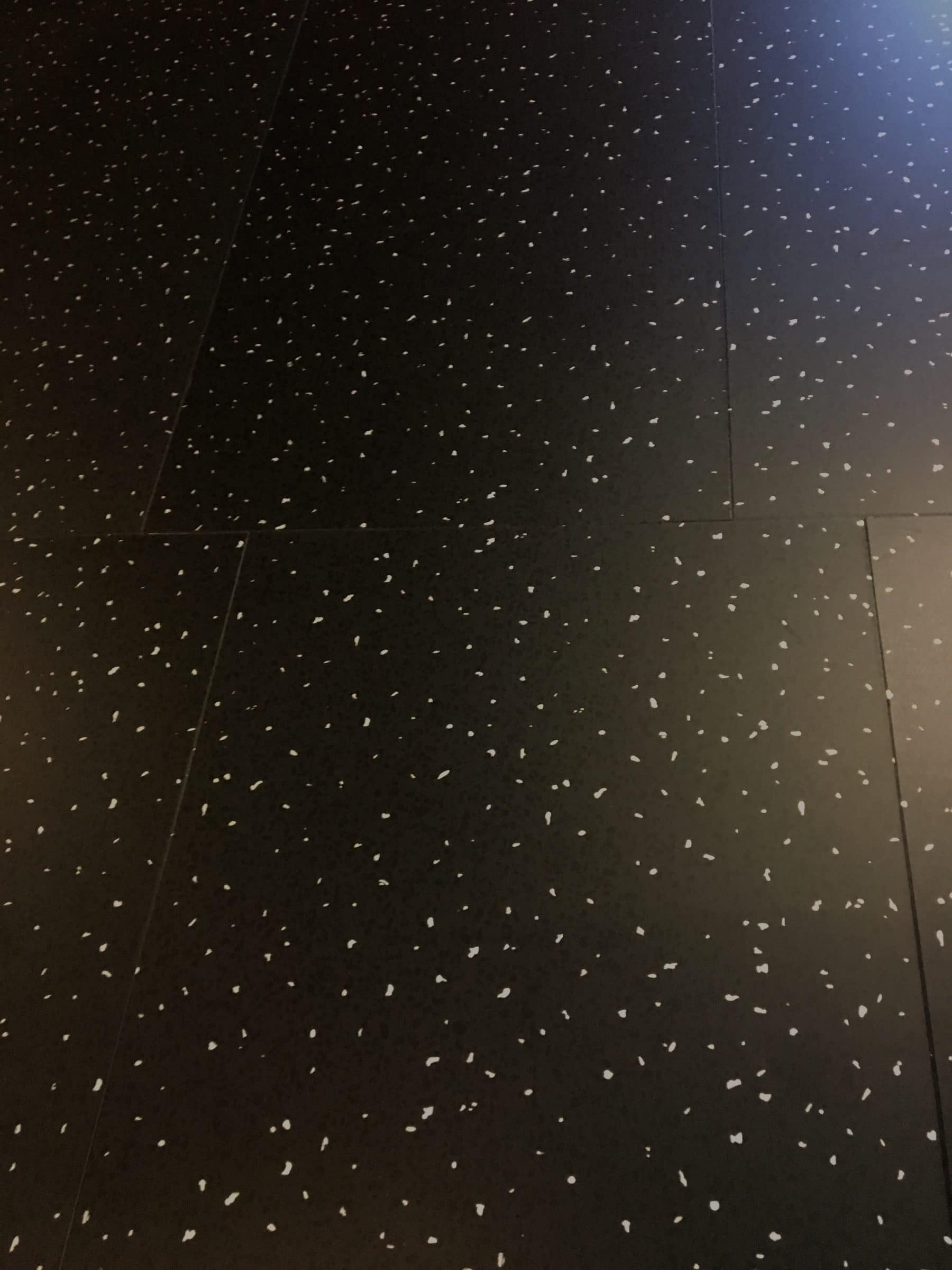 Simplex Black Sparkle Vinyl Flooring, Sparkle Cushion Flooring For Bathrooms