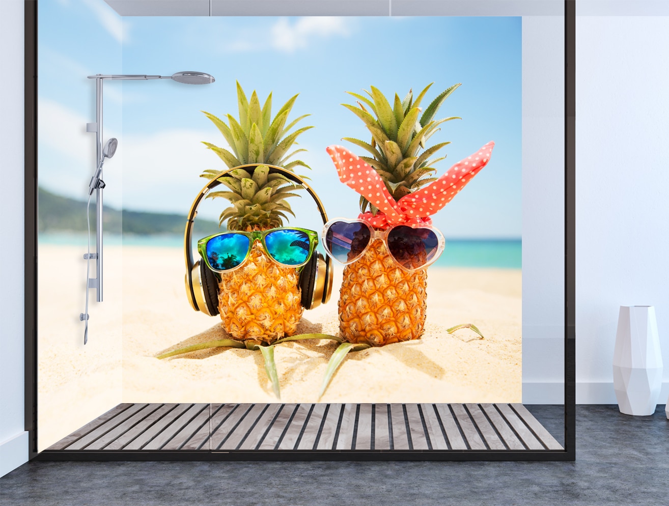 Funky Pineapple Shower & Bathroom Wall Panel